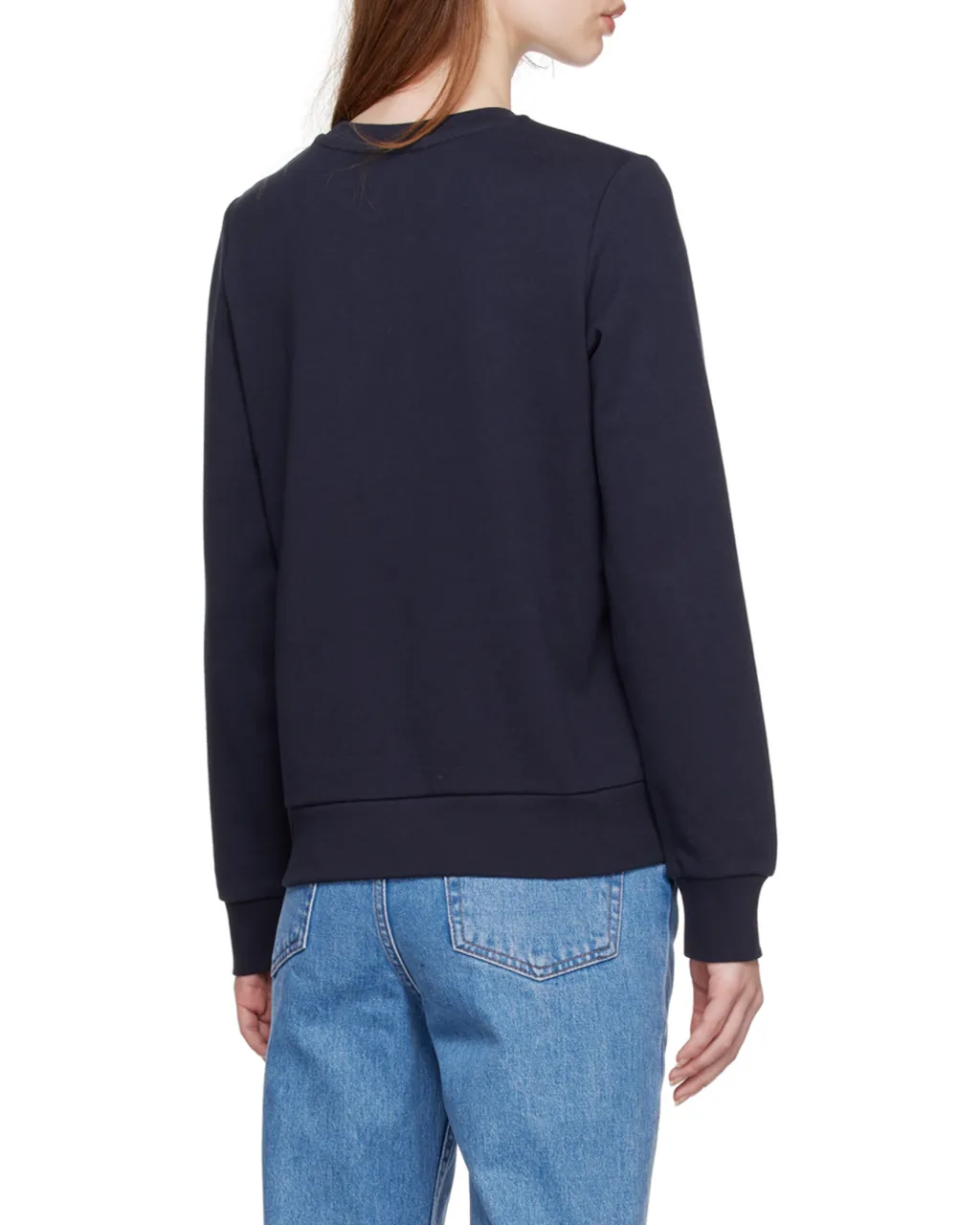 Flocked Logo Crewneck Sweatshirt