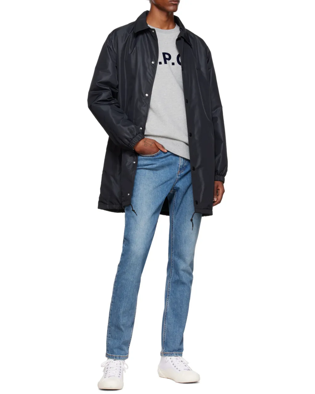Logo-Printed Straight Hem Sweatshirt