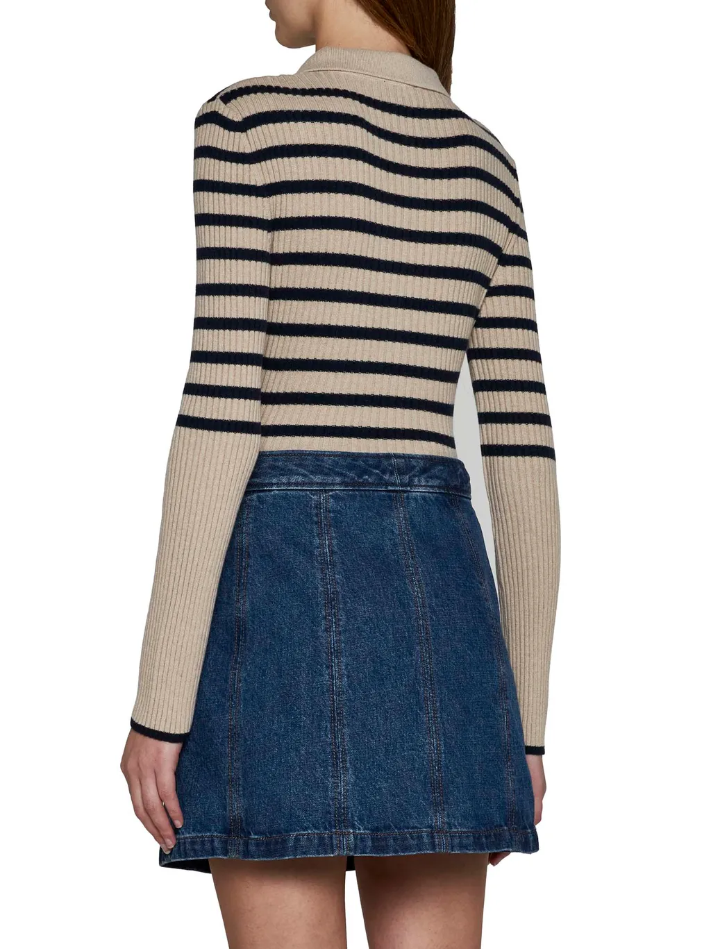 A-Line Denim Miniskirt