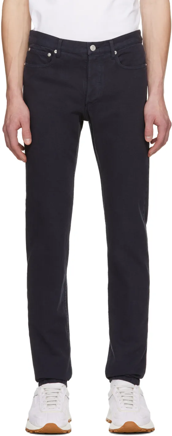 Straight-Leg Slim-Cut Pants