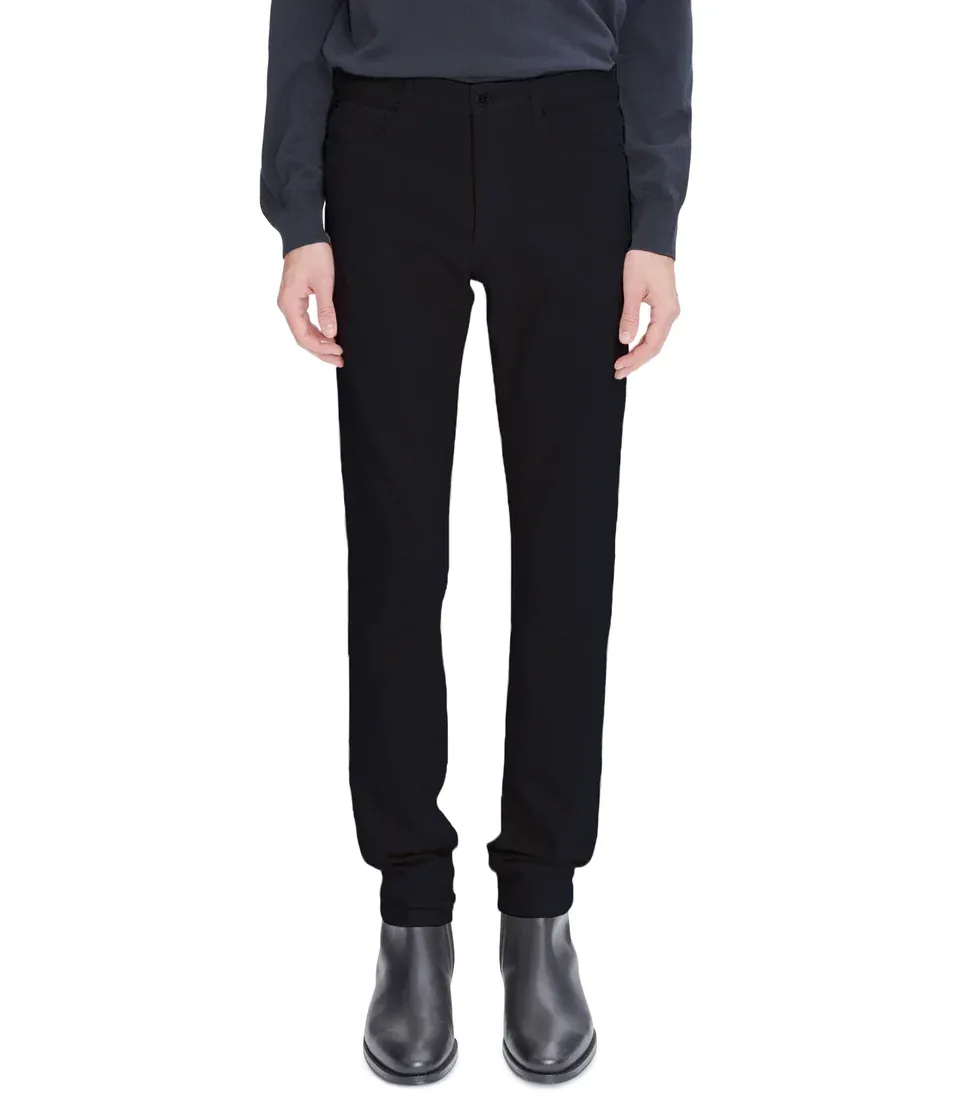 Straight-Leg Slim-Cut Pants