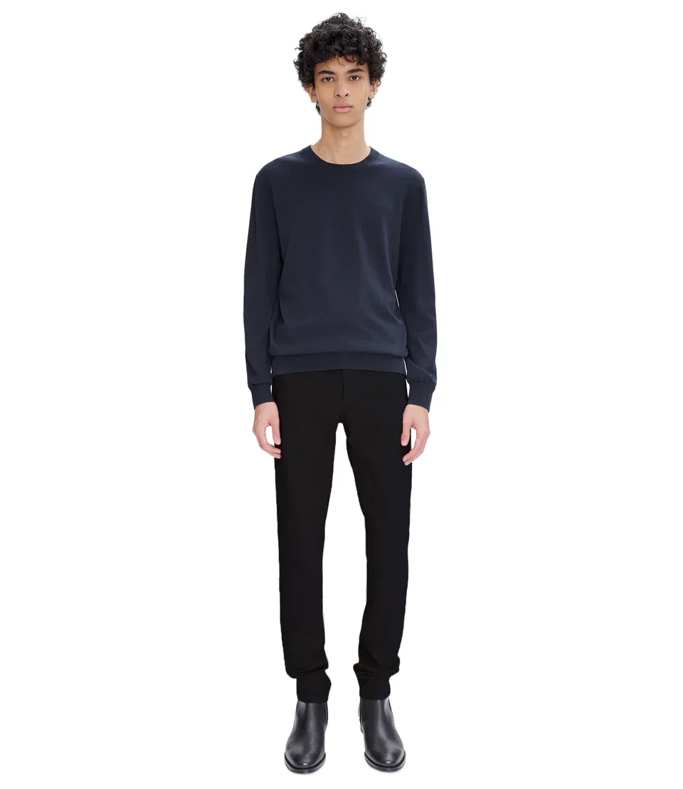Straight-Leg Slim-Cut Pants