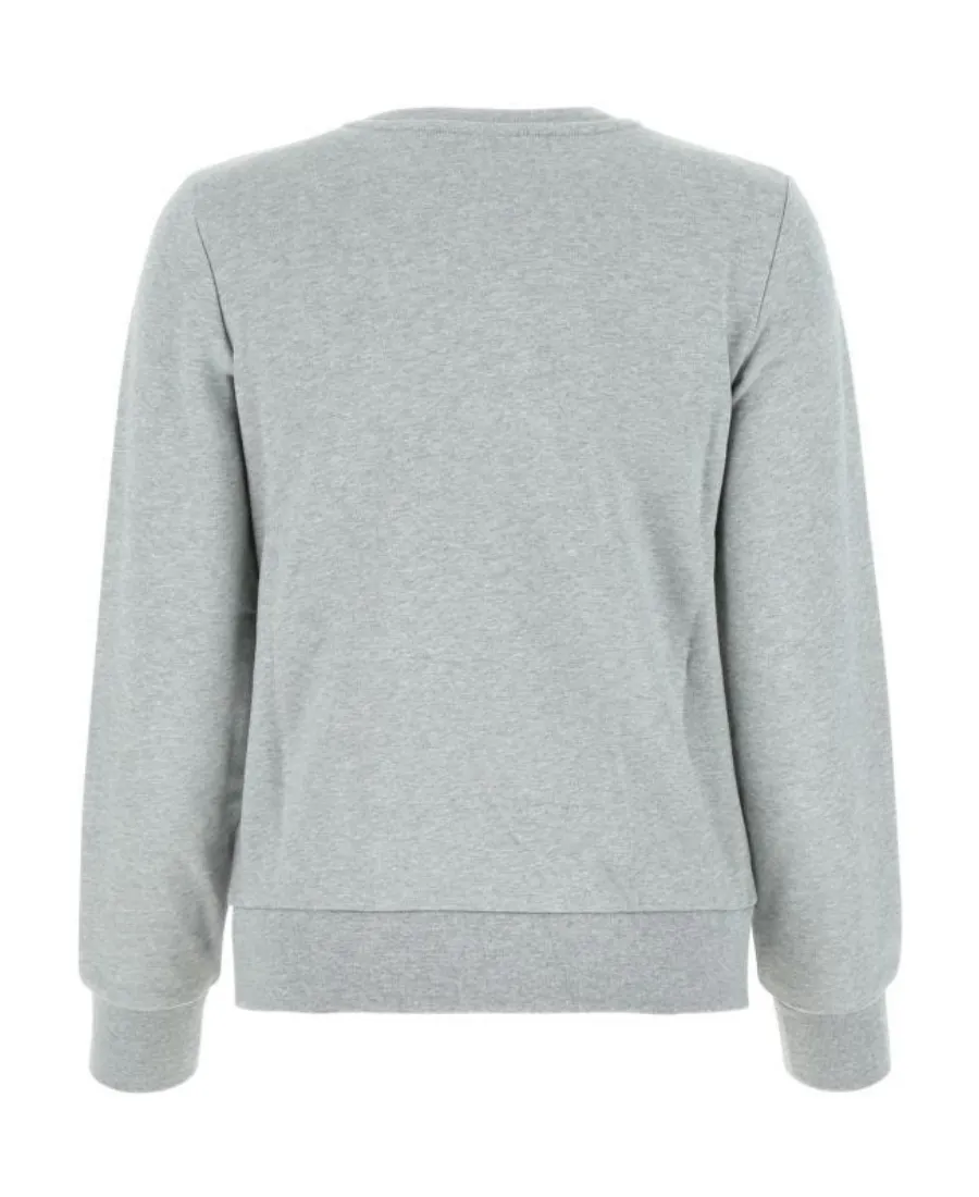 Flocked Logo Crewneck Sweatshirt