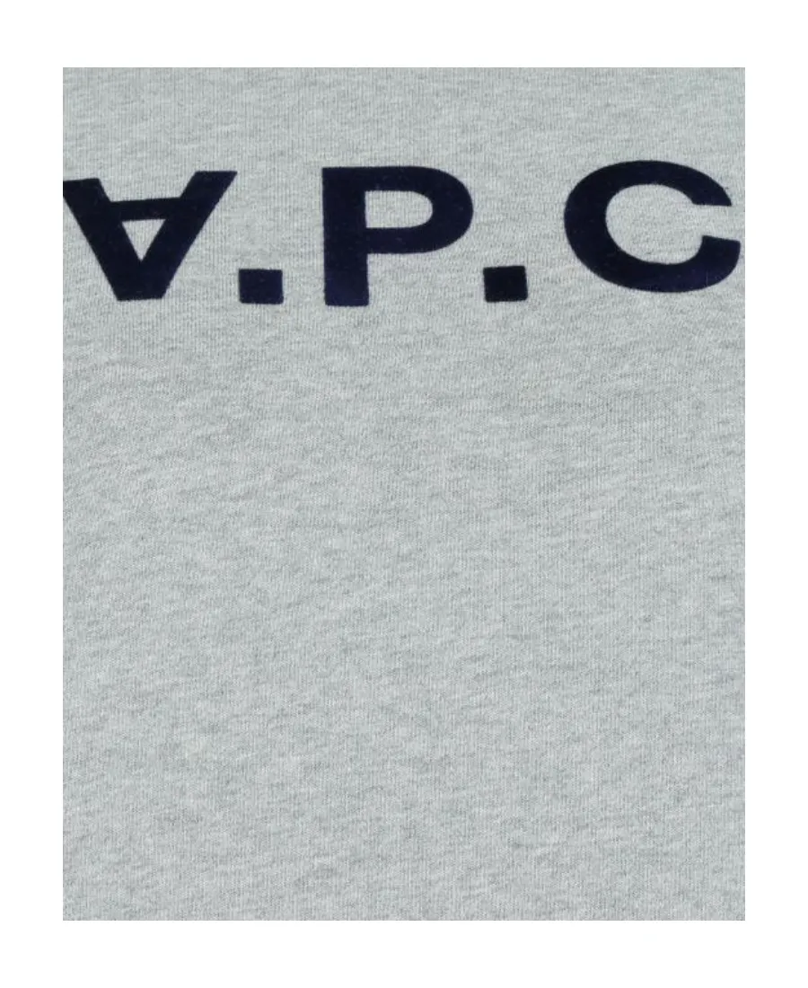 Flocked Logo Crewneck Sweatshirt
