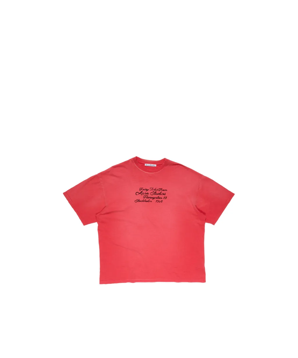 Lettering-Detail Cotton T-Shirt