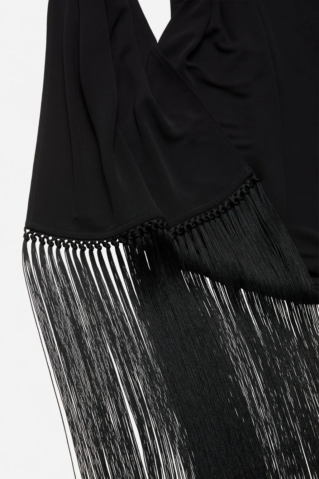 Draped Fringe Dress