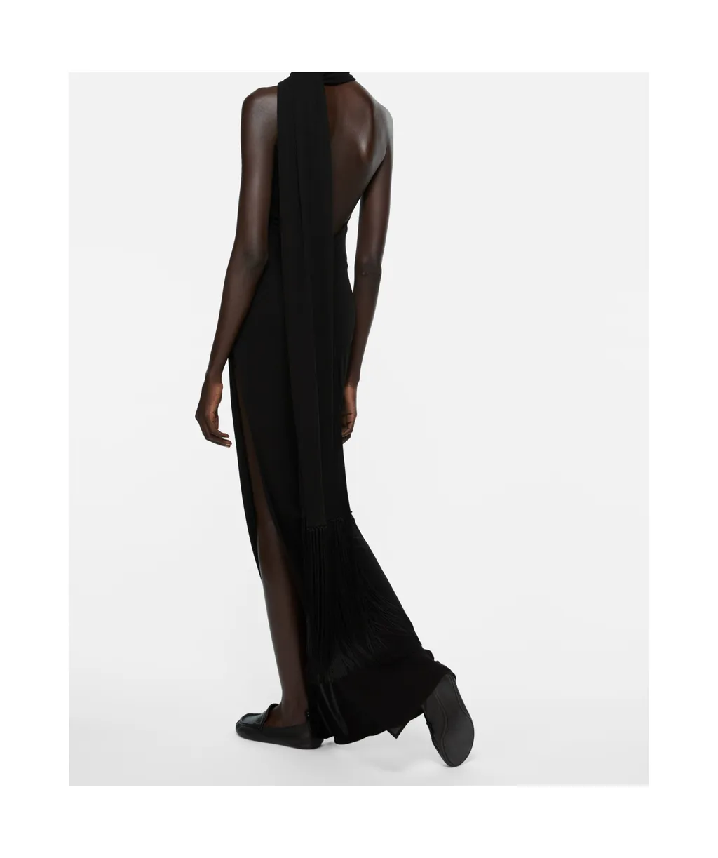 Draped Fringe Dress