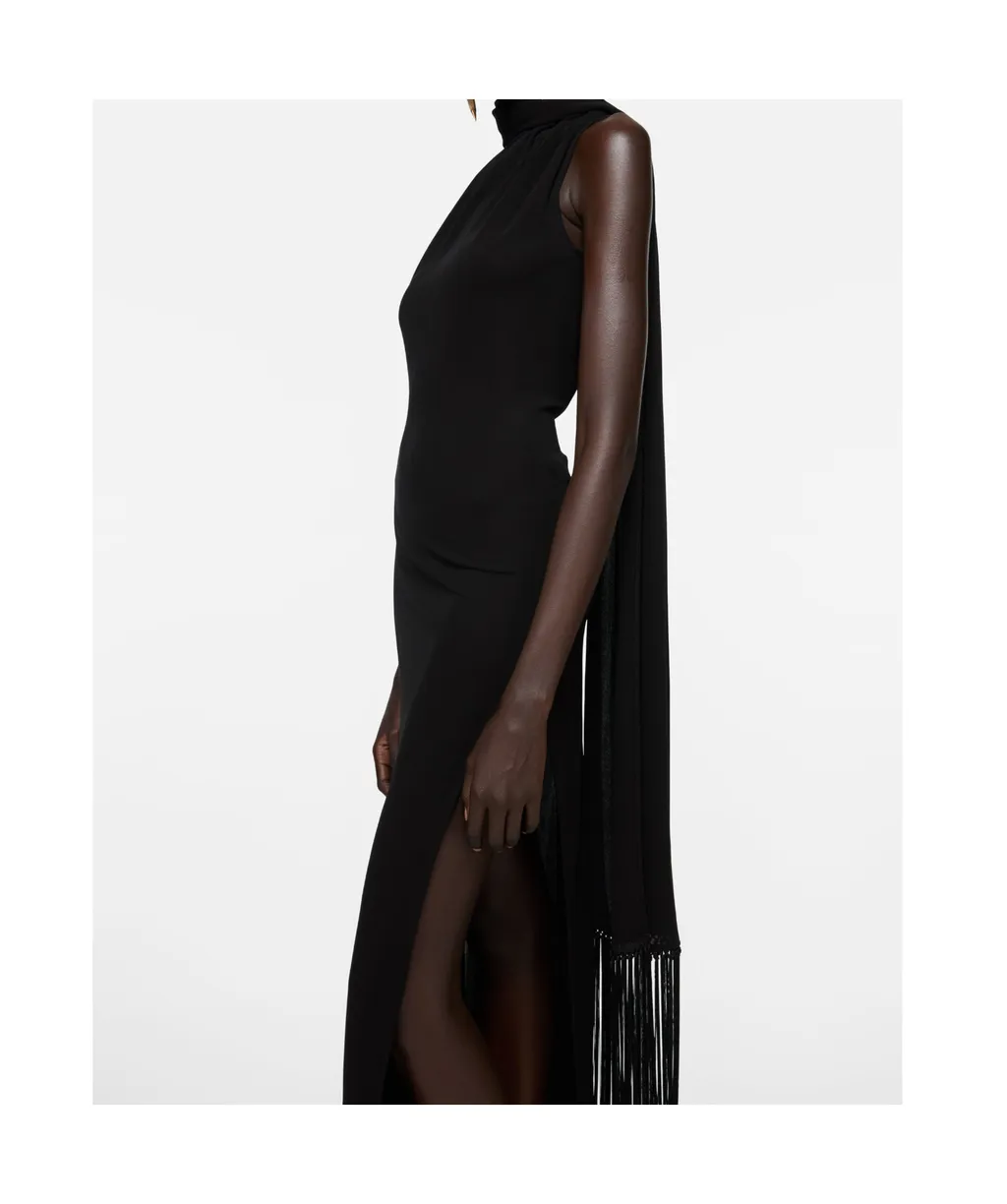Draped Fringe Dress