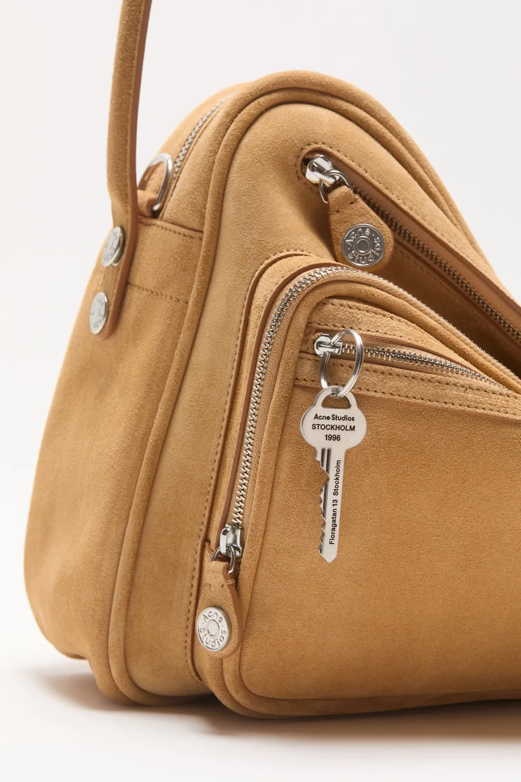 Camero Camera Suede Leather Shoulder Bag