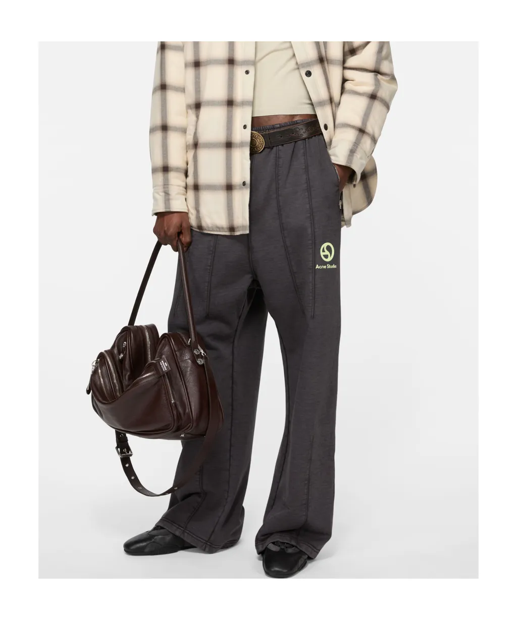Straight-Leg Faded Jersey Trousers