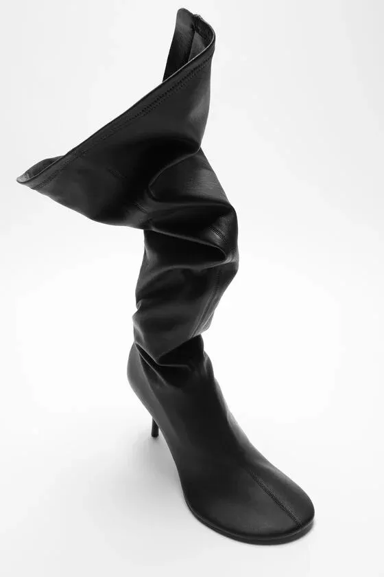 Slouchy Leather Boots