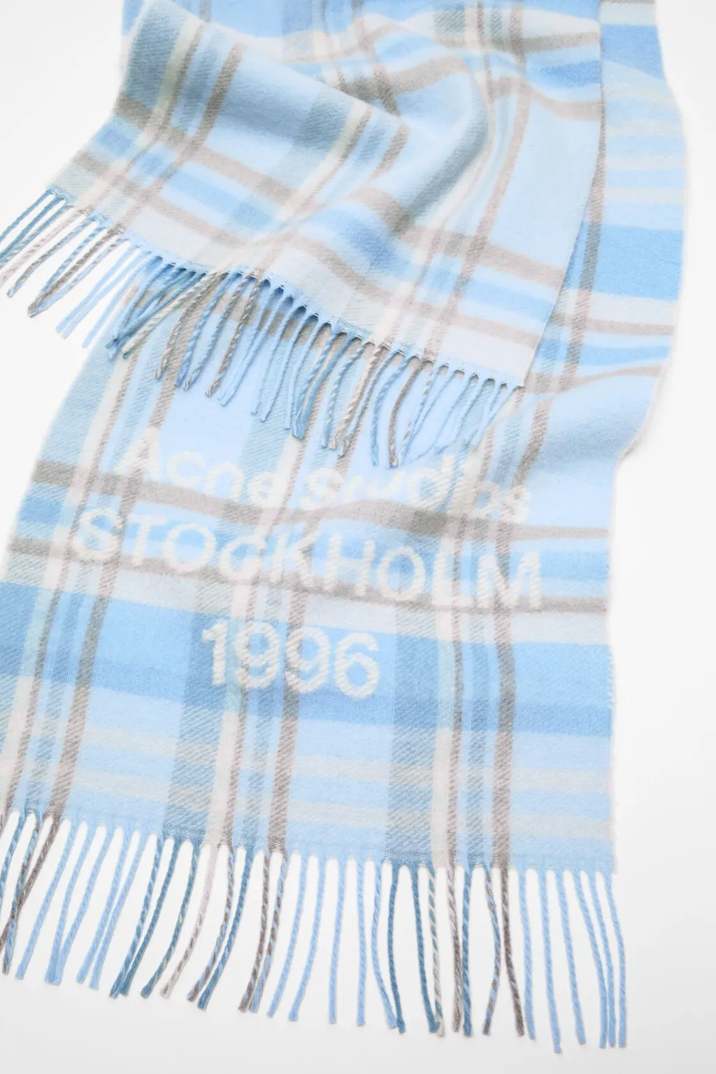 Plaid Fringed Scarf
