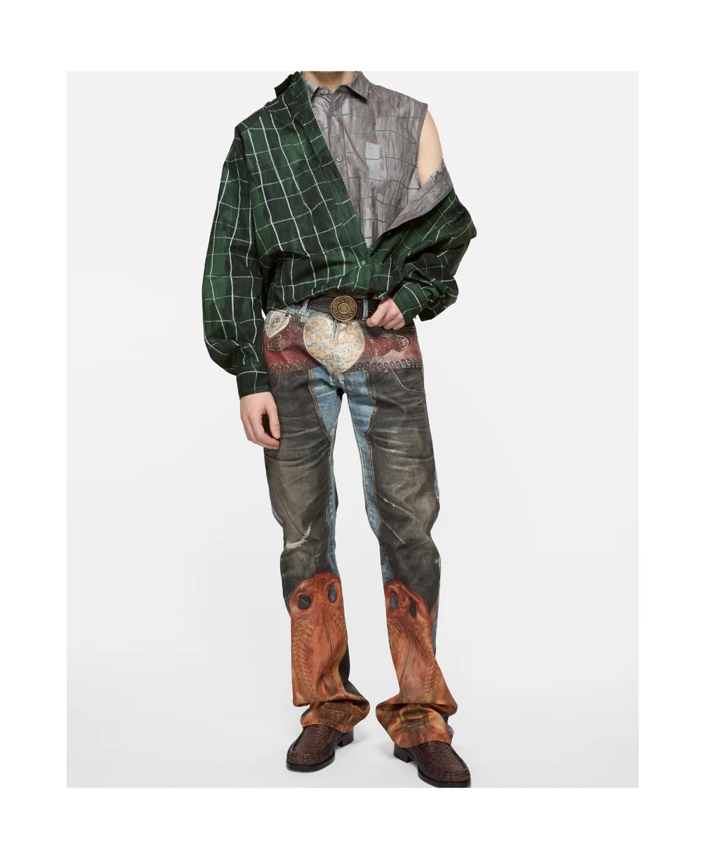 Layered Checked Shirt