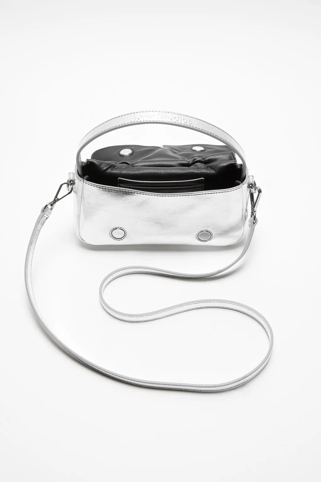 Bow-Detail Calf Leather Satchel