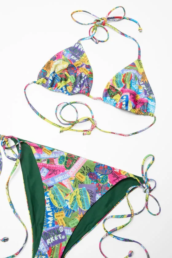 Graphic-Print Bikini