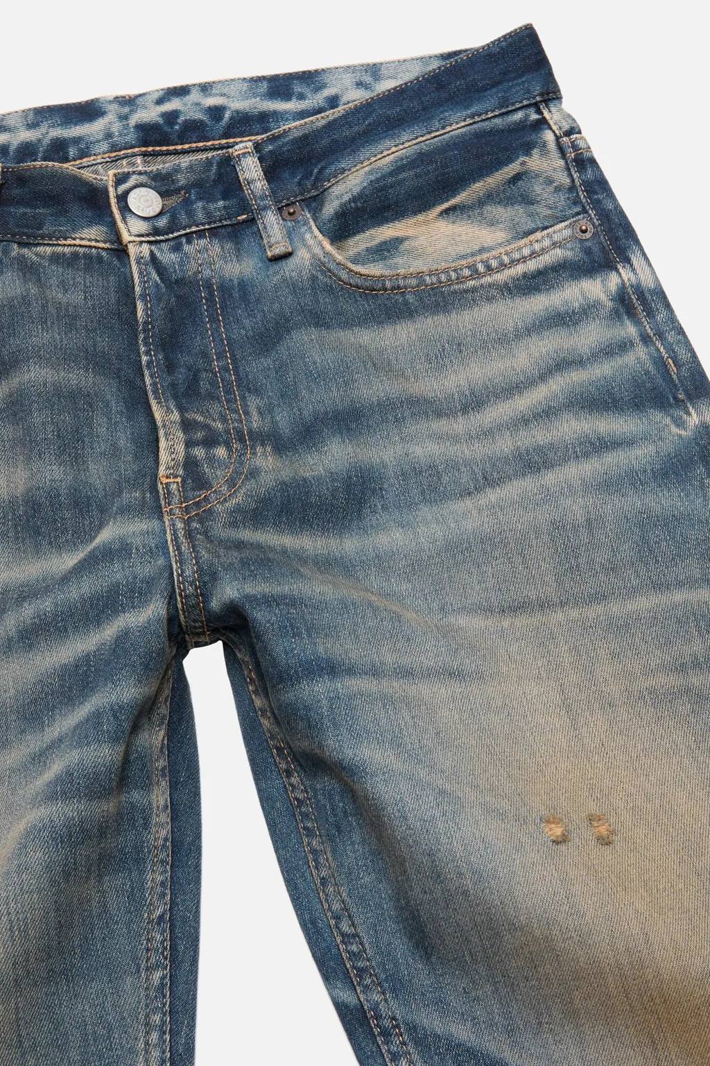 Logo Patch Straight-Leg Jeans
