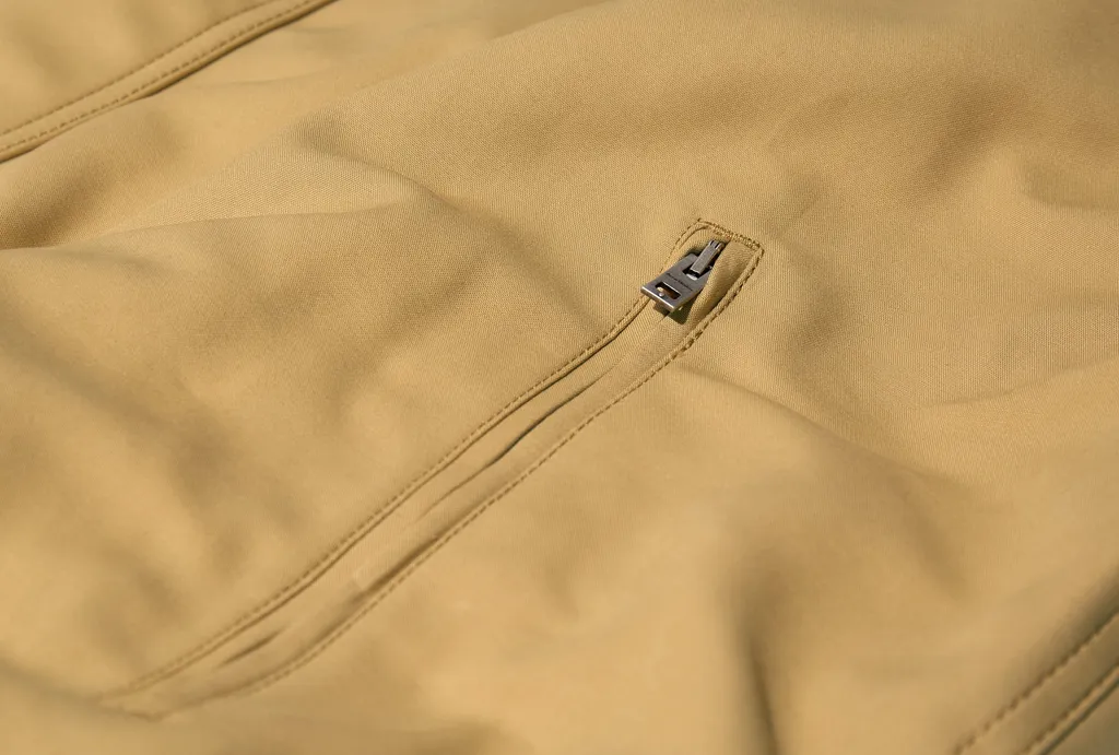 Drawstring Hem Twill Jacket
