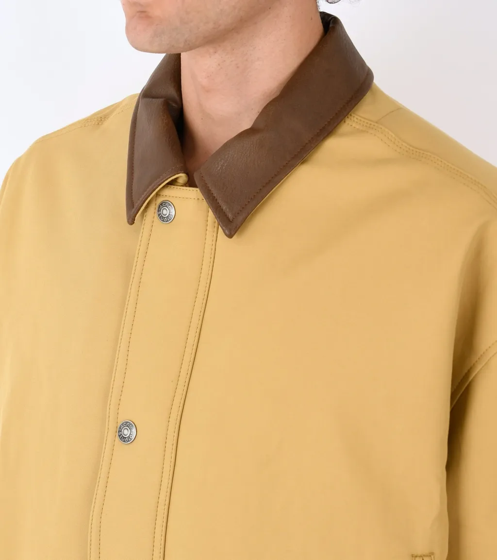 Drawstring Hem Twill Jacket