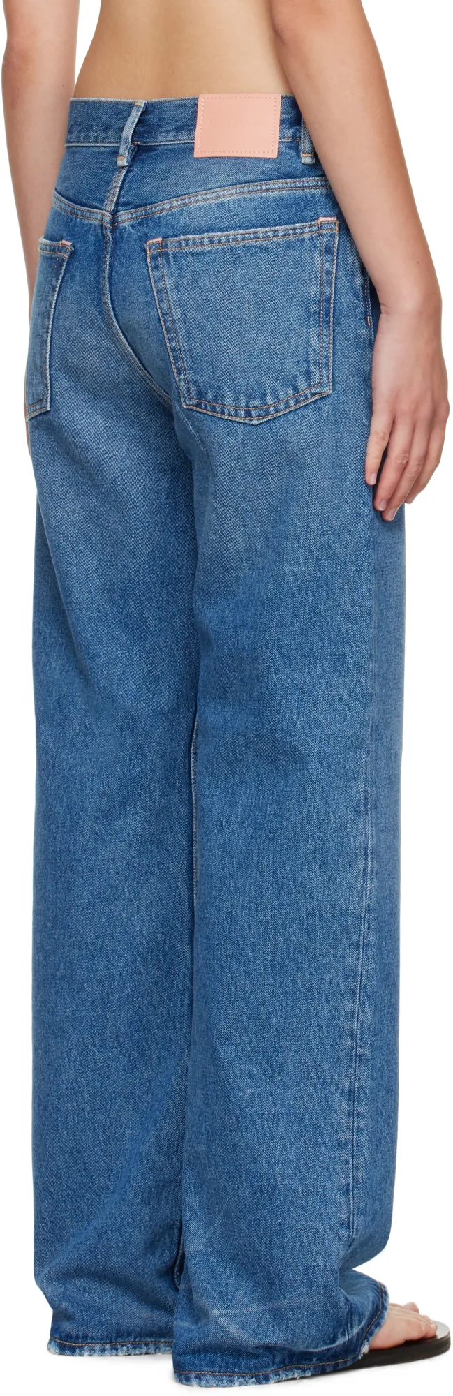 Logo Patch Wide-Leg Jeans