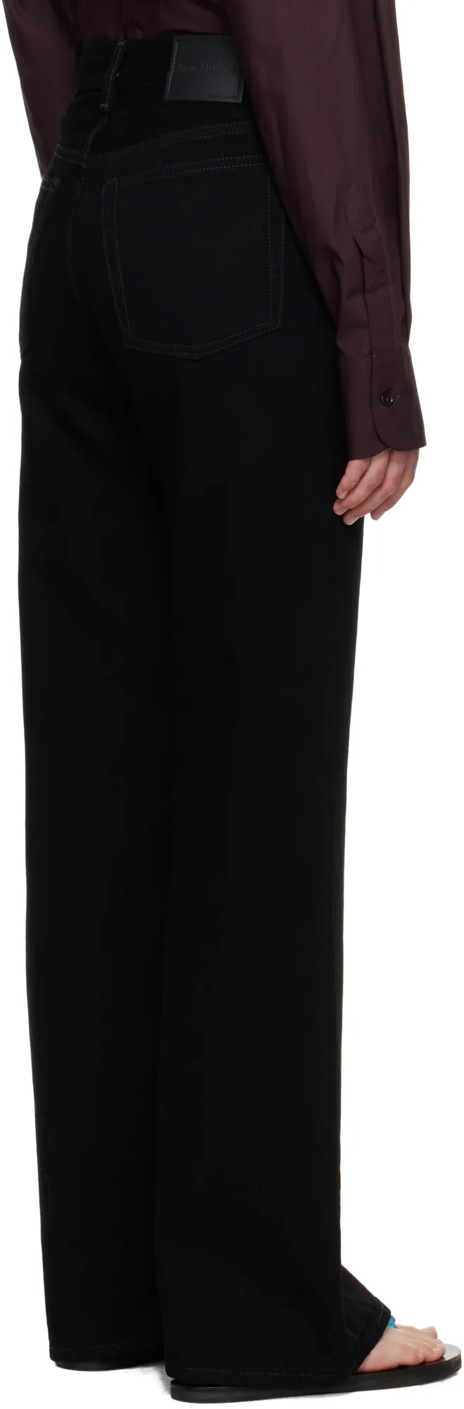 Wide-Leg Straight Jeans