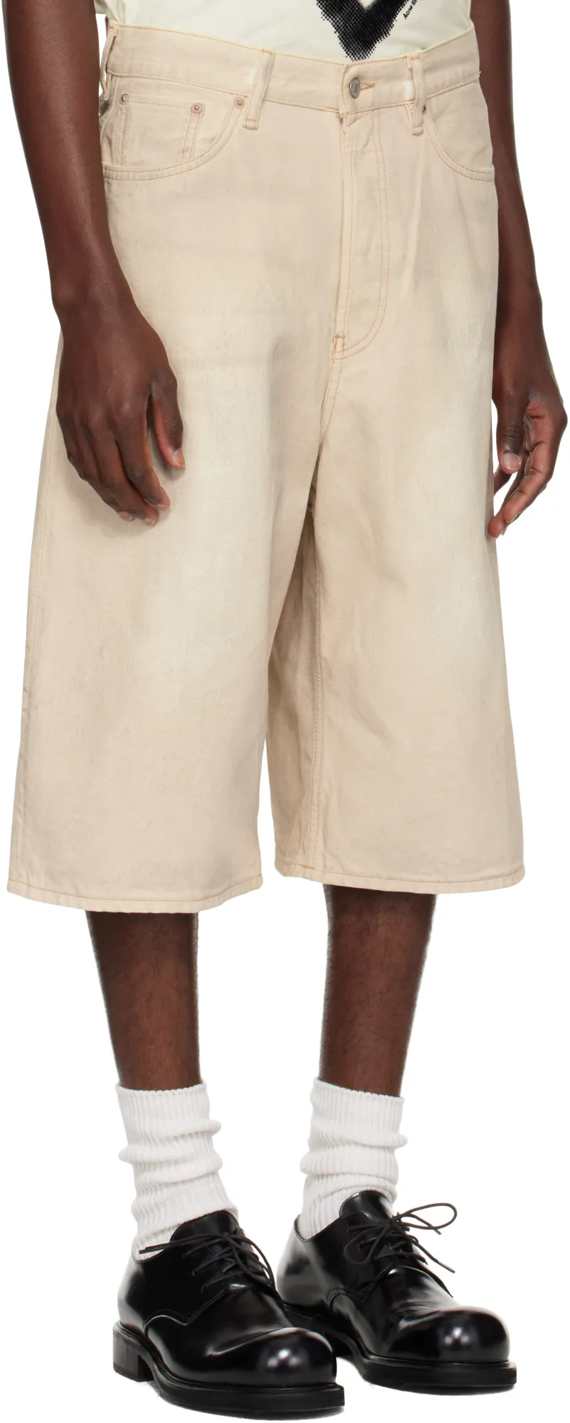Belt Loop Denim Shorts