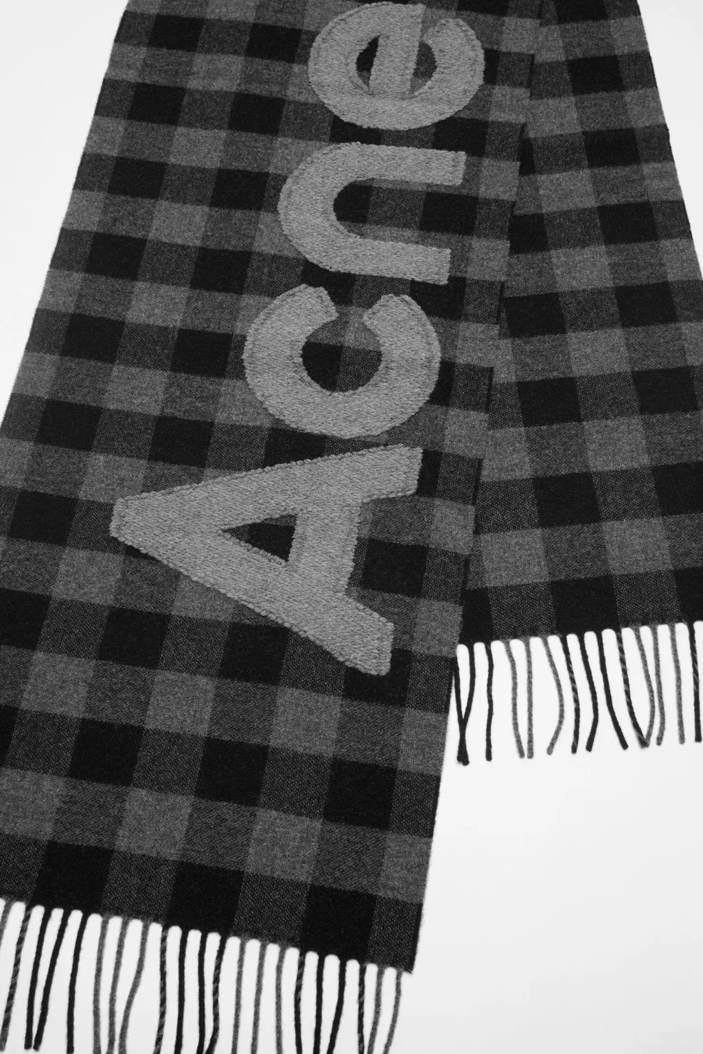 Gingham Logo Scarf