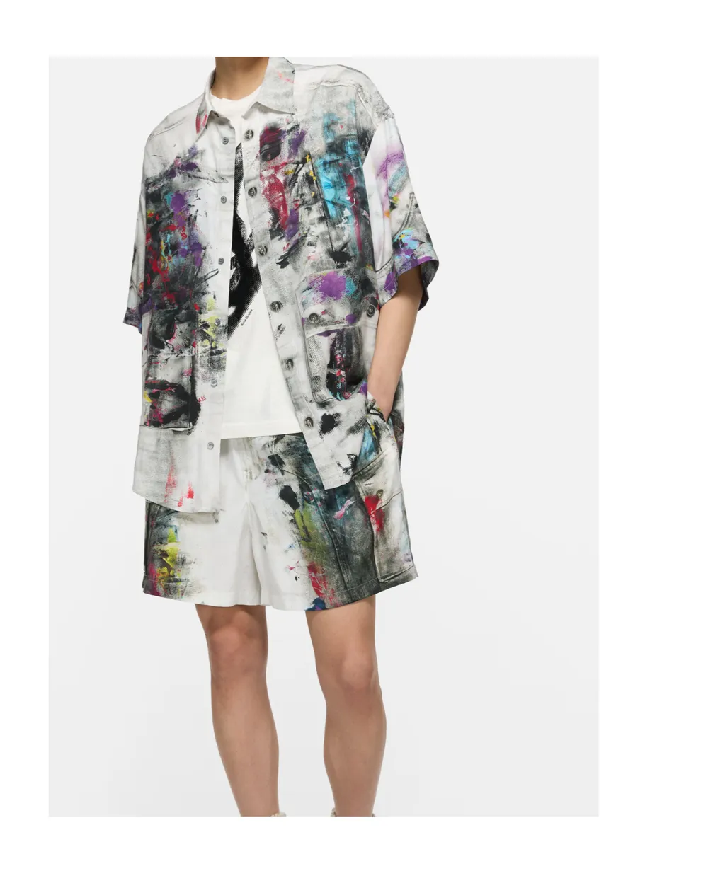 Printed Button-Down Shirt