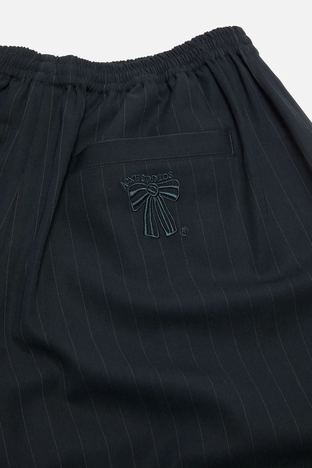 Pinstriped Drawstring Shorts