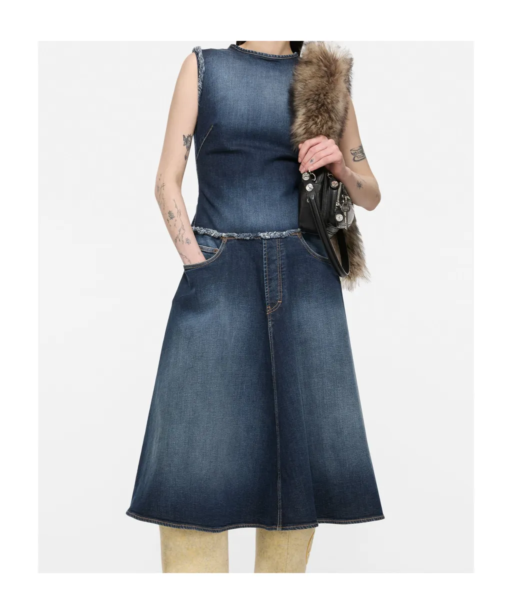 Frayed Denim Dress
