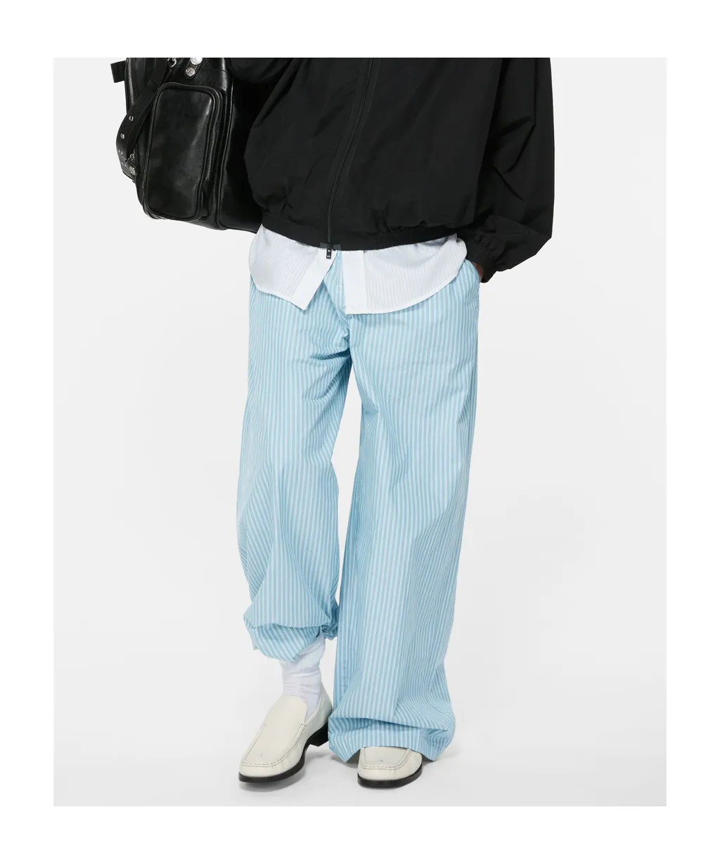 Striped Cotton Trousers