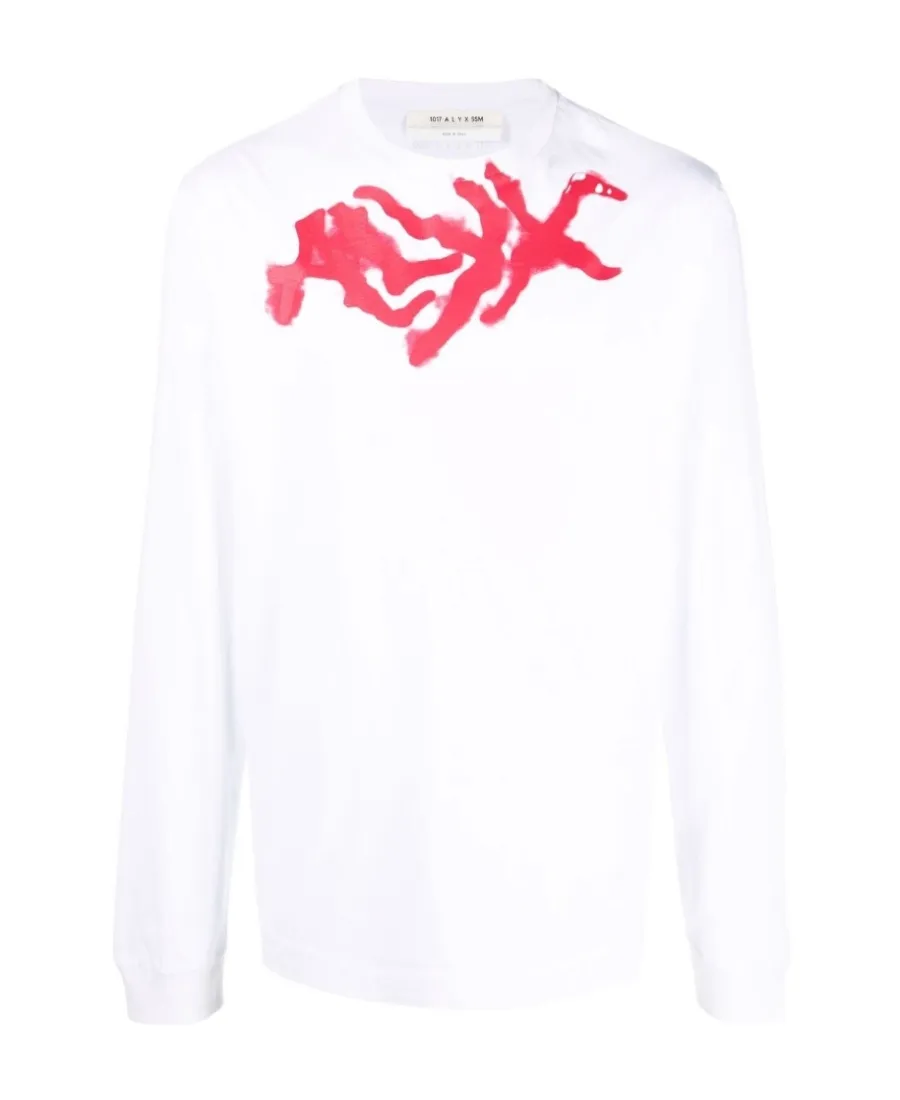 Spray-Logo Long-Sleeve T-Shirt