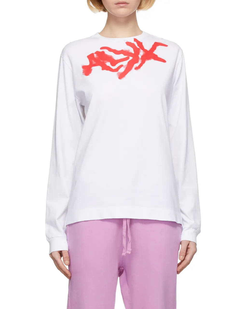 Spray-Logo Long-Sleeve T-Shirt