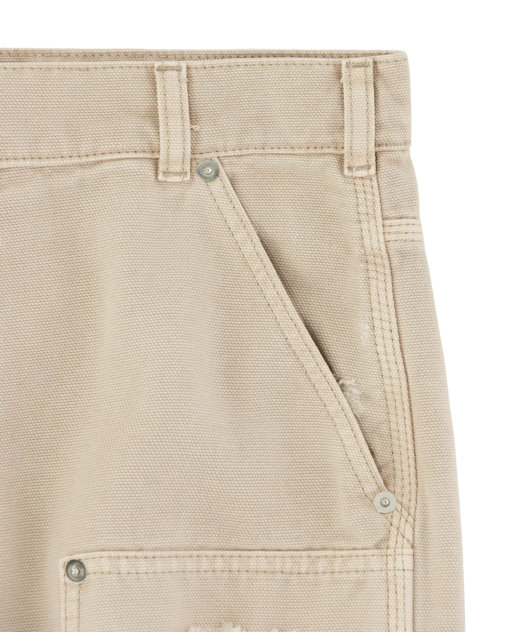 Destroyed Carpenter Mid-Rise Jeans