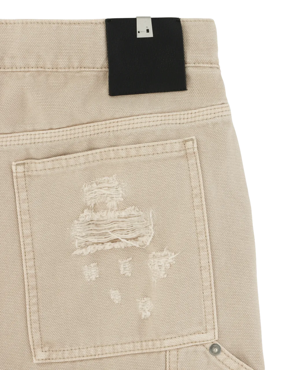 Destroyed Carpenter Mid-Rise Jeans