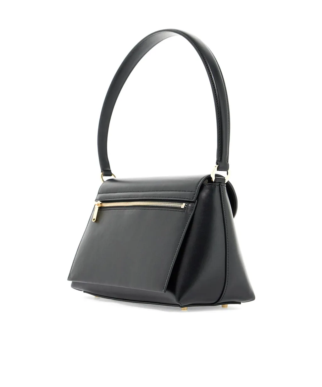 Logo Engraved Foldover-Top Shoulder Bag