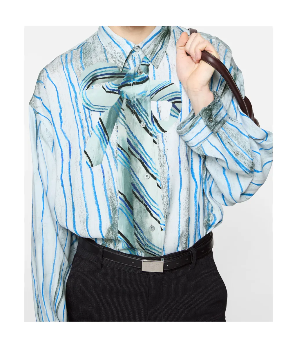 Striped-Pattern Shirt
