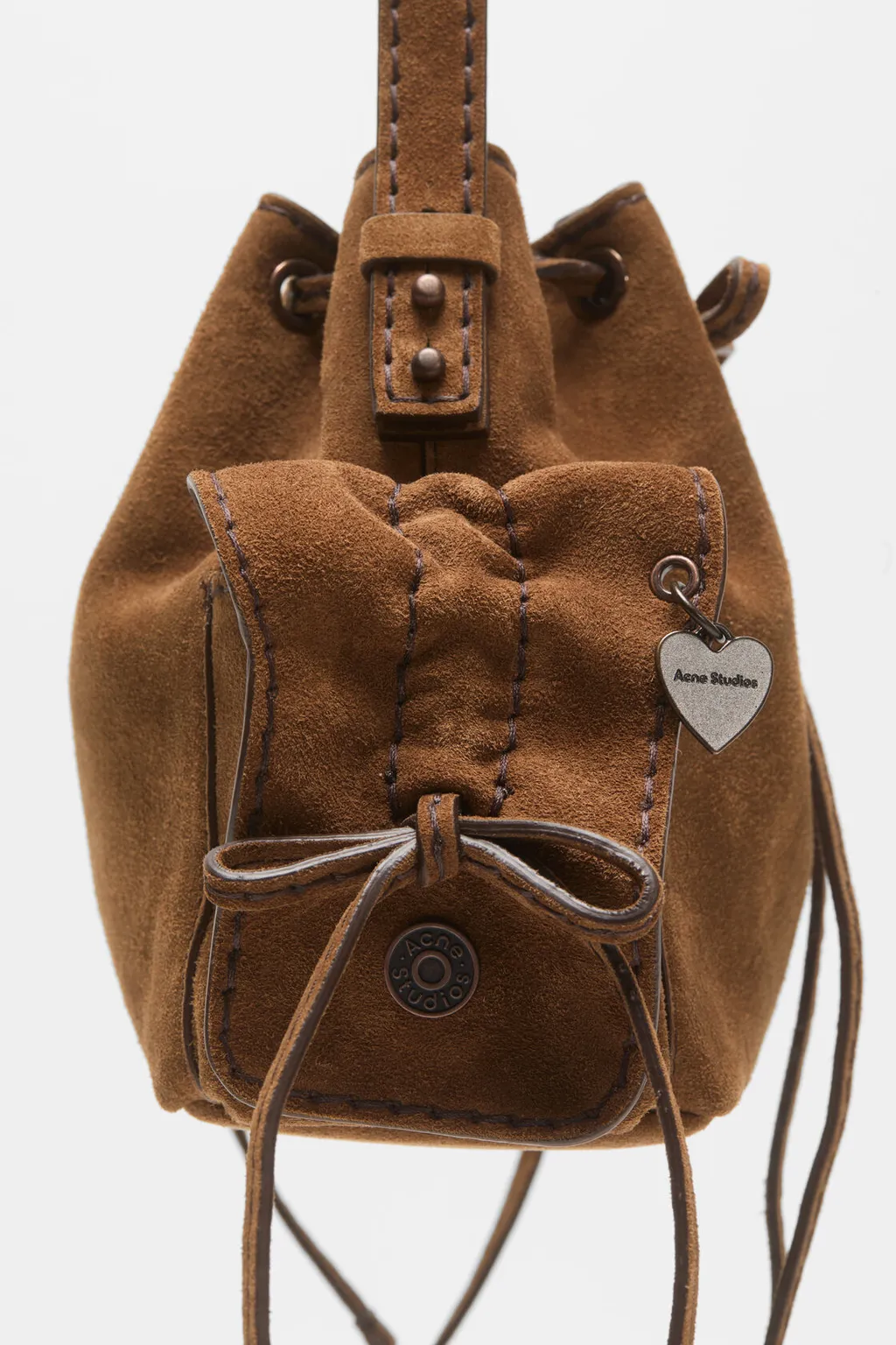 Mini Multipocket Suede Shoulder Bag