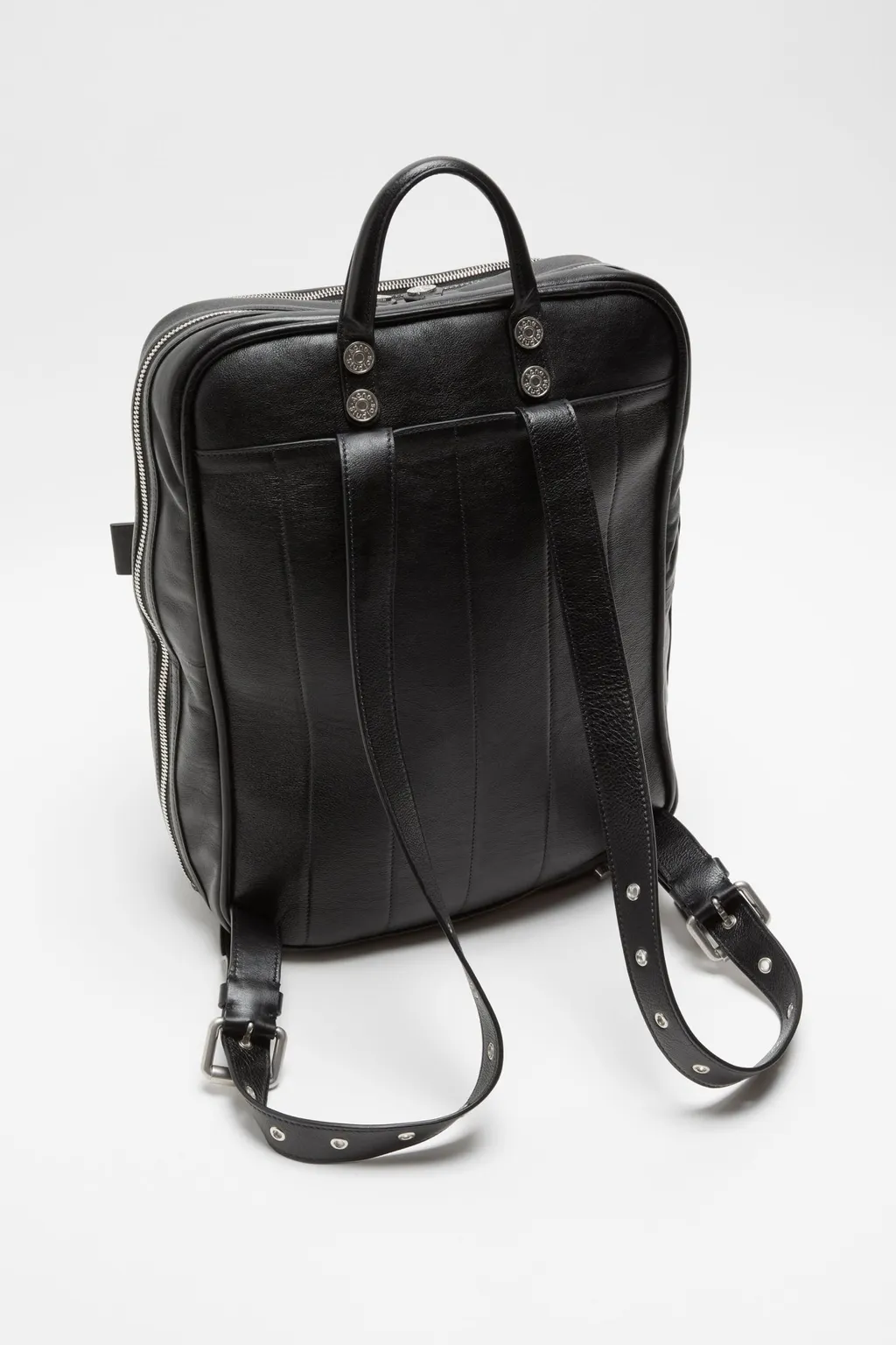 Leather Top-Handle Backpack