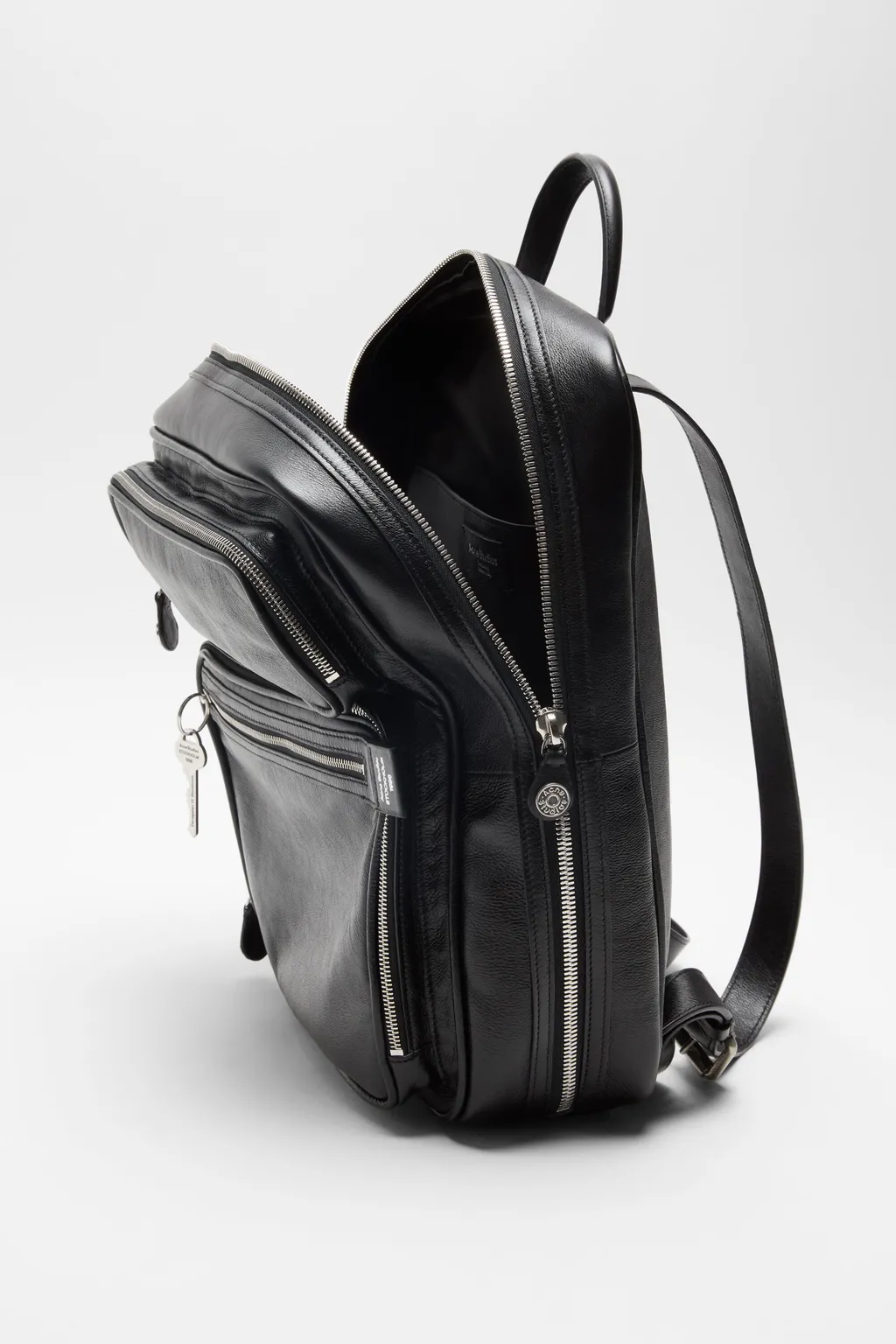 Leather Top-Handle Backpack