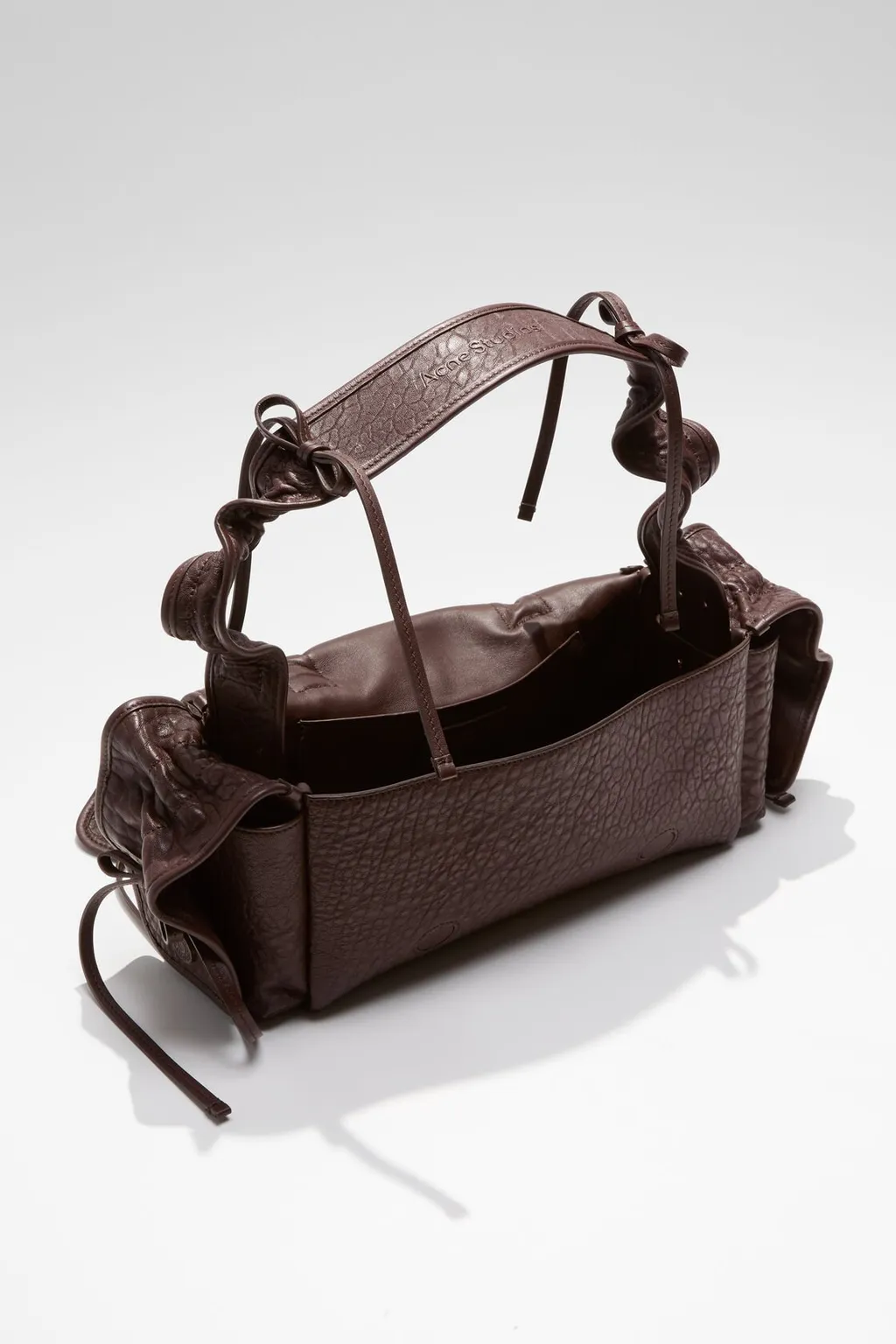 Multi-Pocket Leather Shoulder Bag