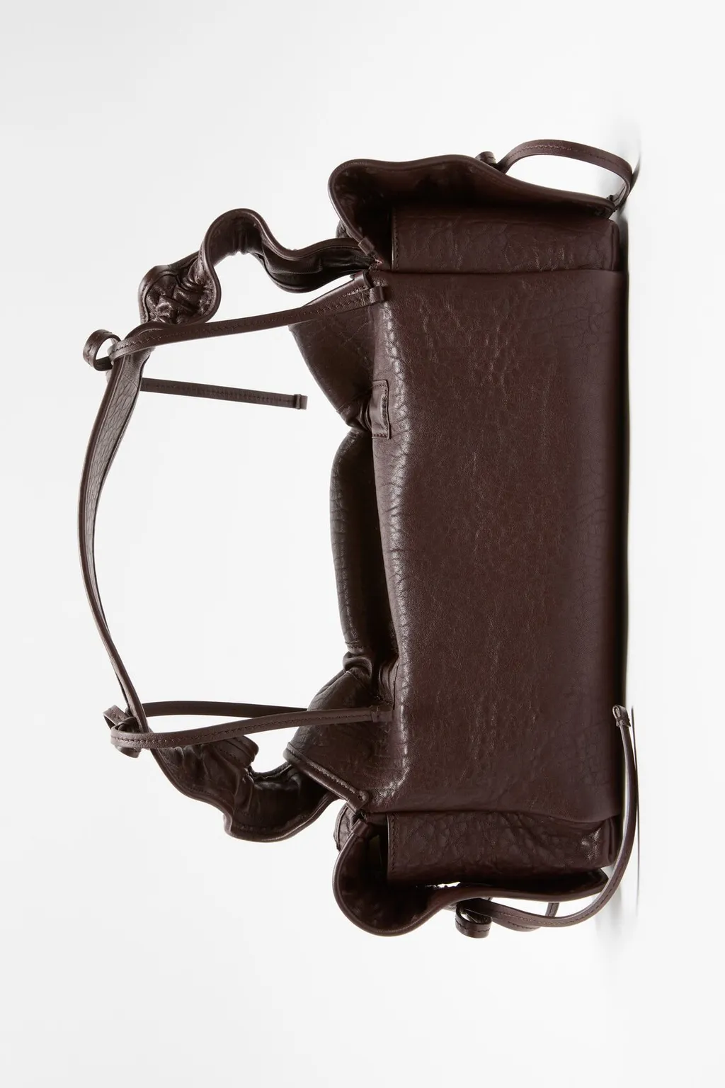 Multi-Pocket Leather Shoulder Bag