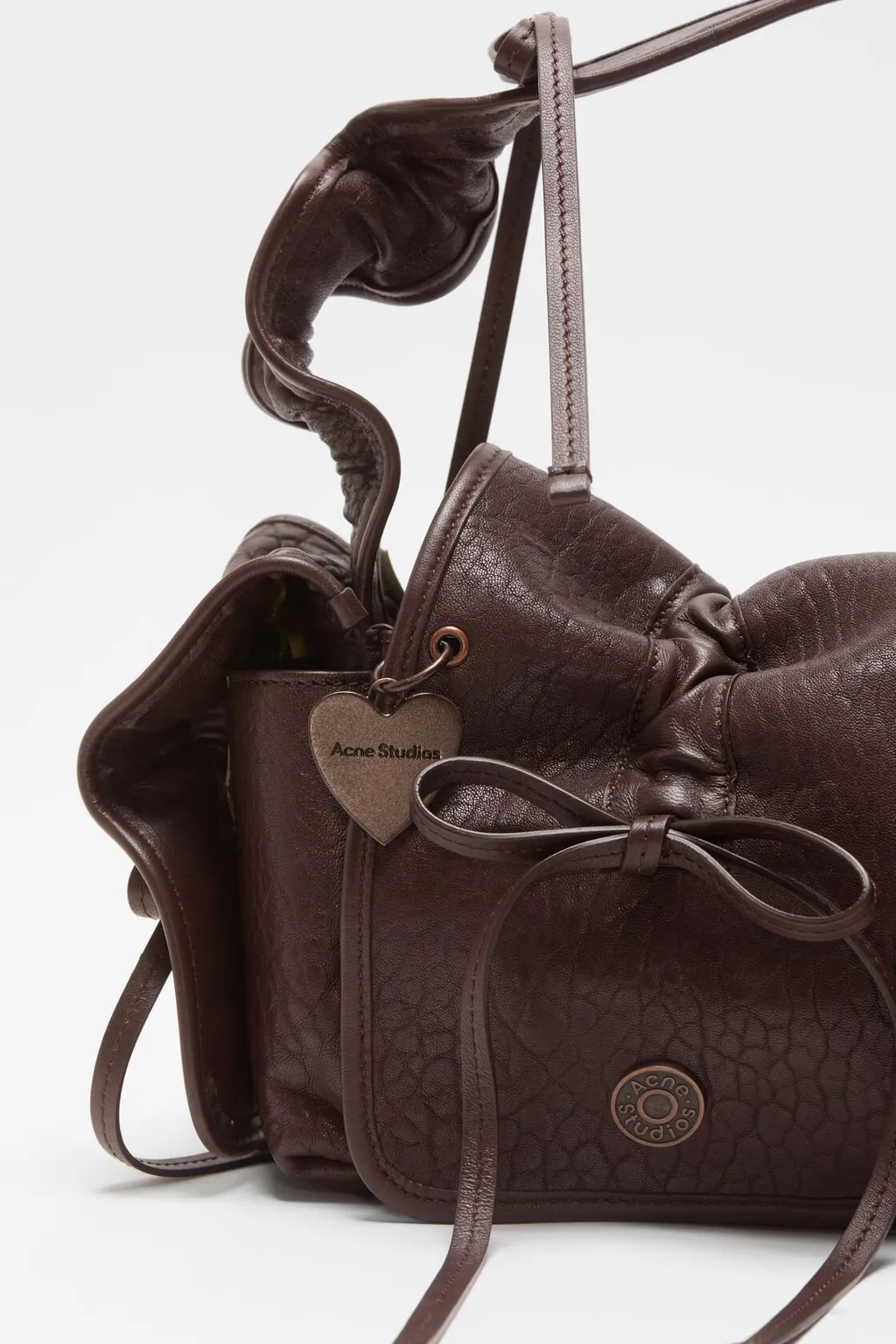 Multi-Pocket Leather Shoulder Bag