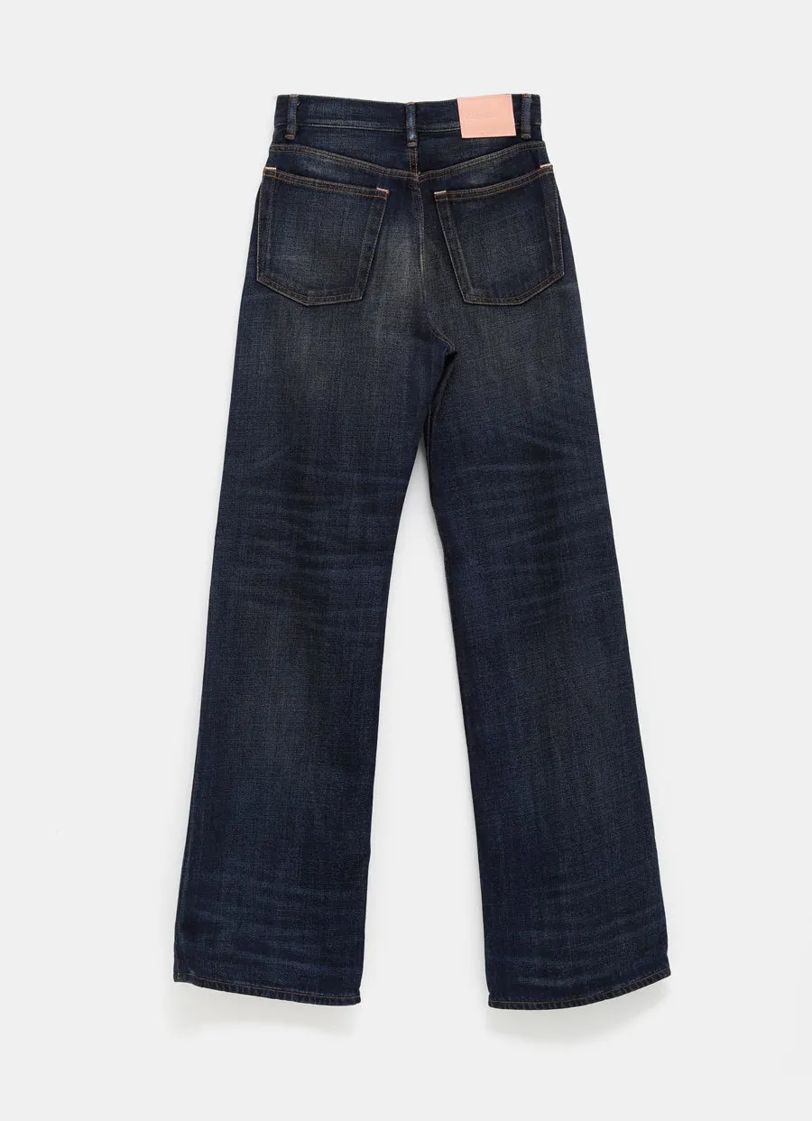 Logo-Patch Wide-Leg Jeans
