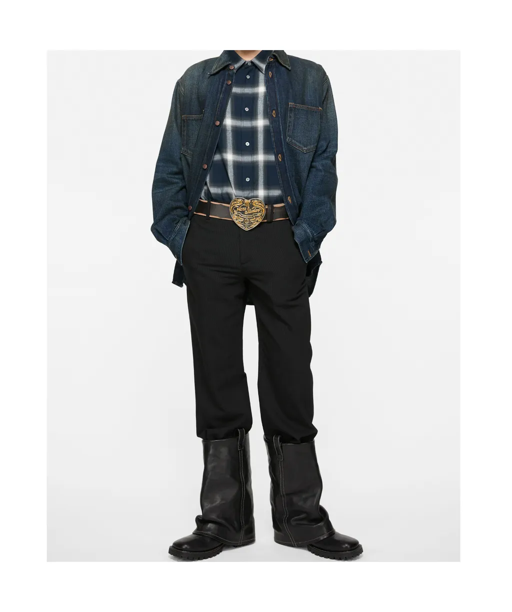 Double-Pocket Denim Shirt