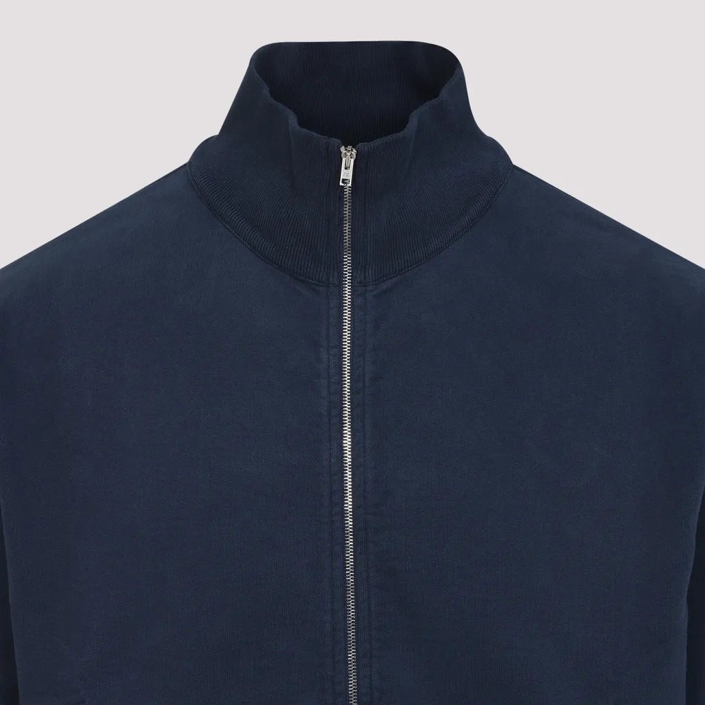 Logo-Embroidered Zip-Up Sweatshirt