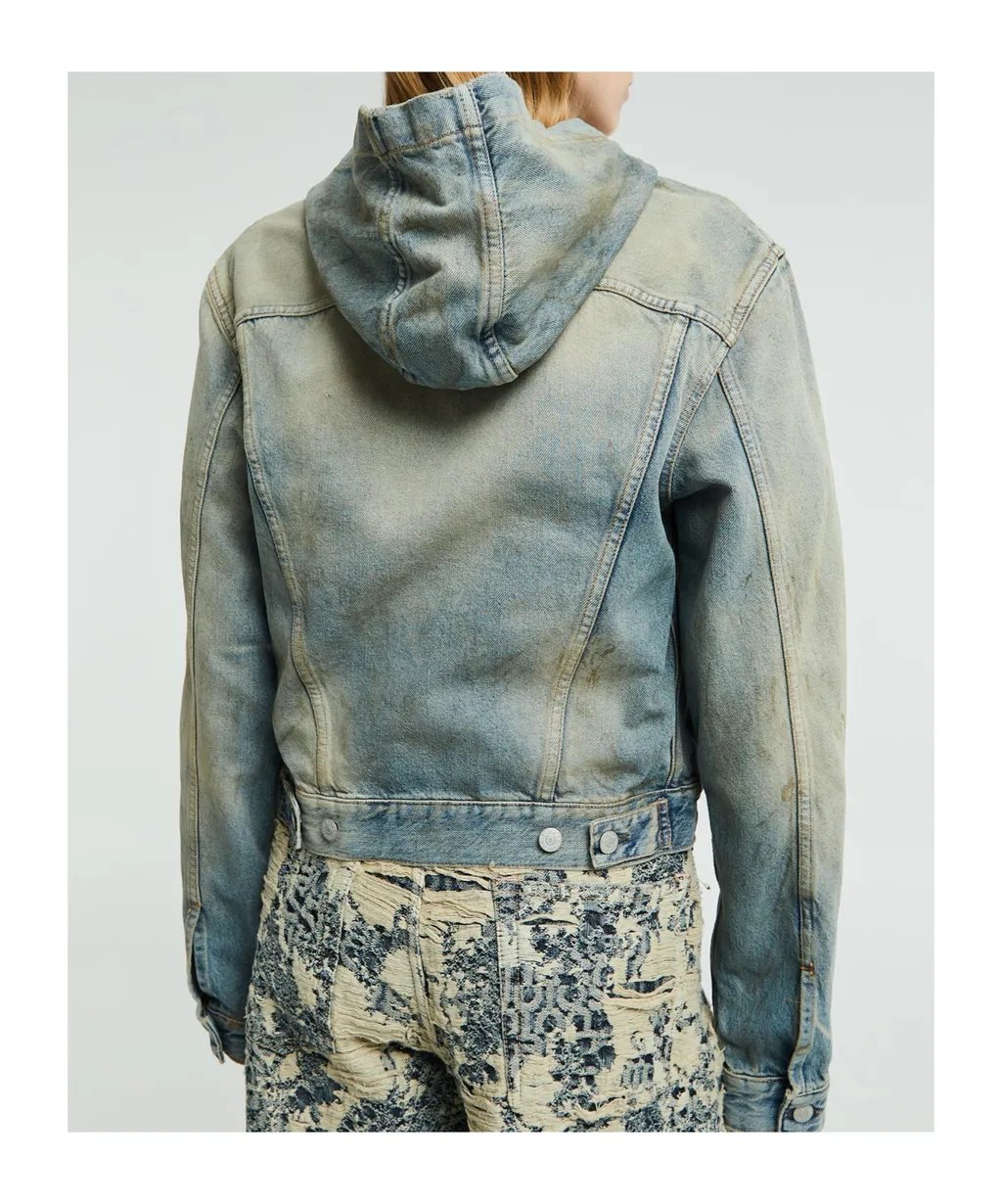 Hooded Denim Jacket
