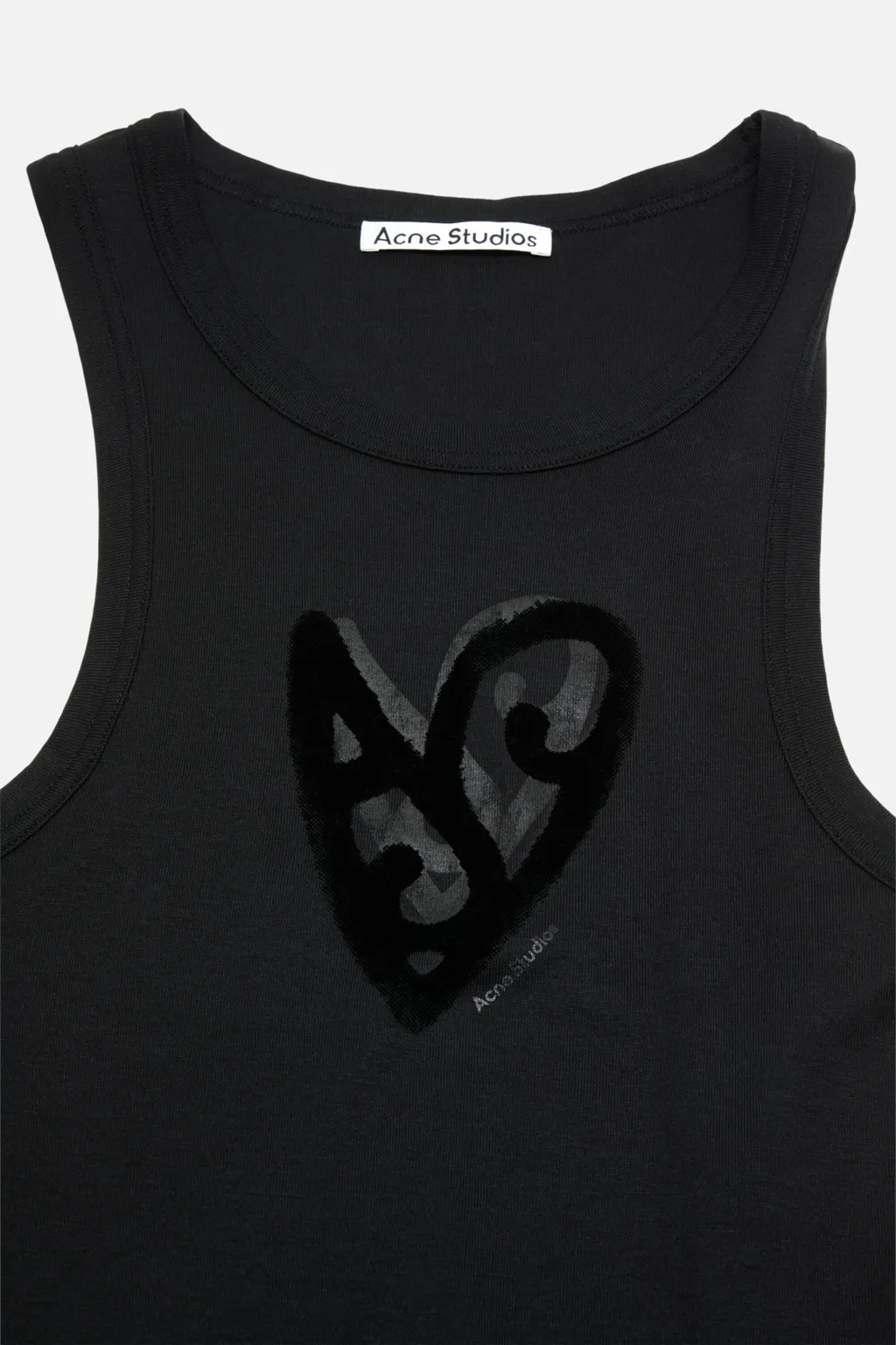 Heart-Motif Sleeveless Tank Top