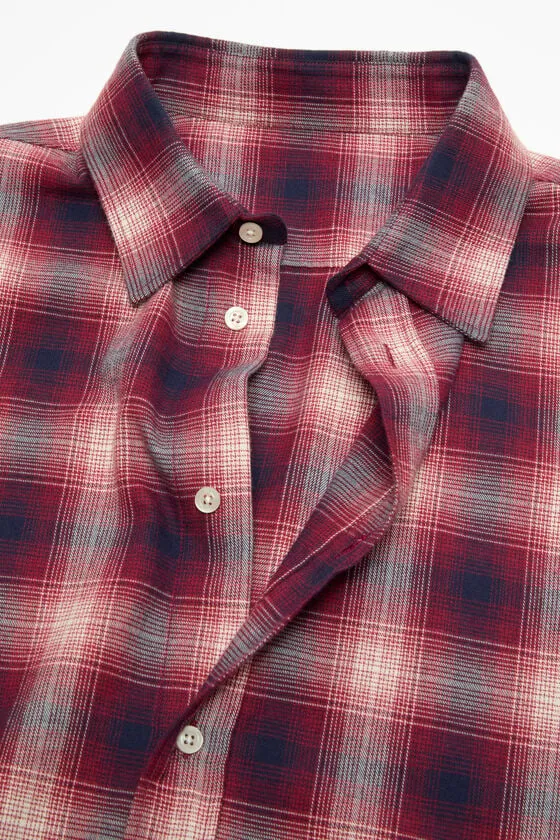 Checked Button-Up Shirt
