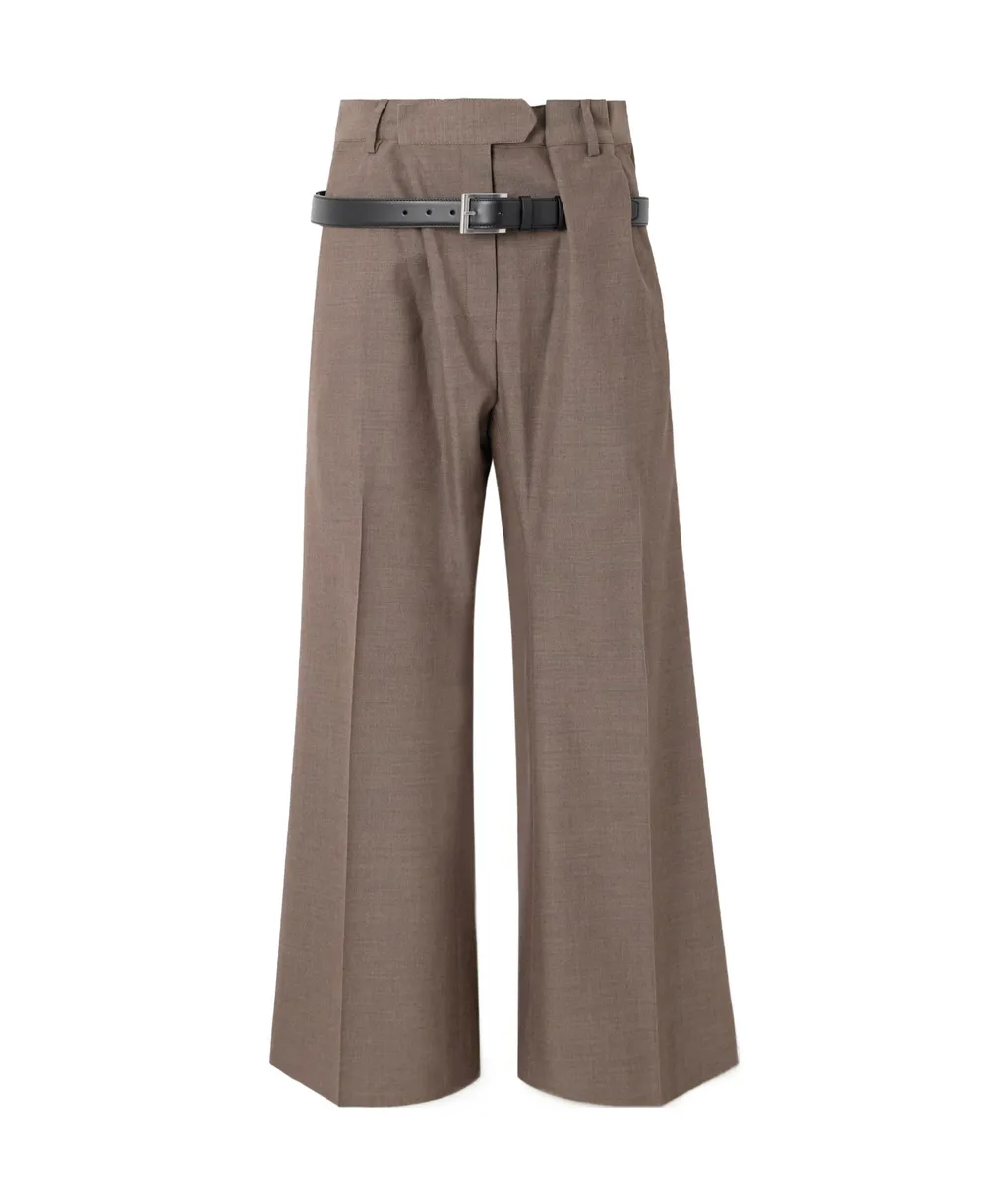 Belted Casual Pants