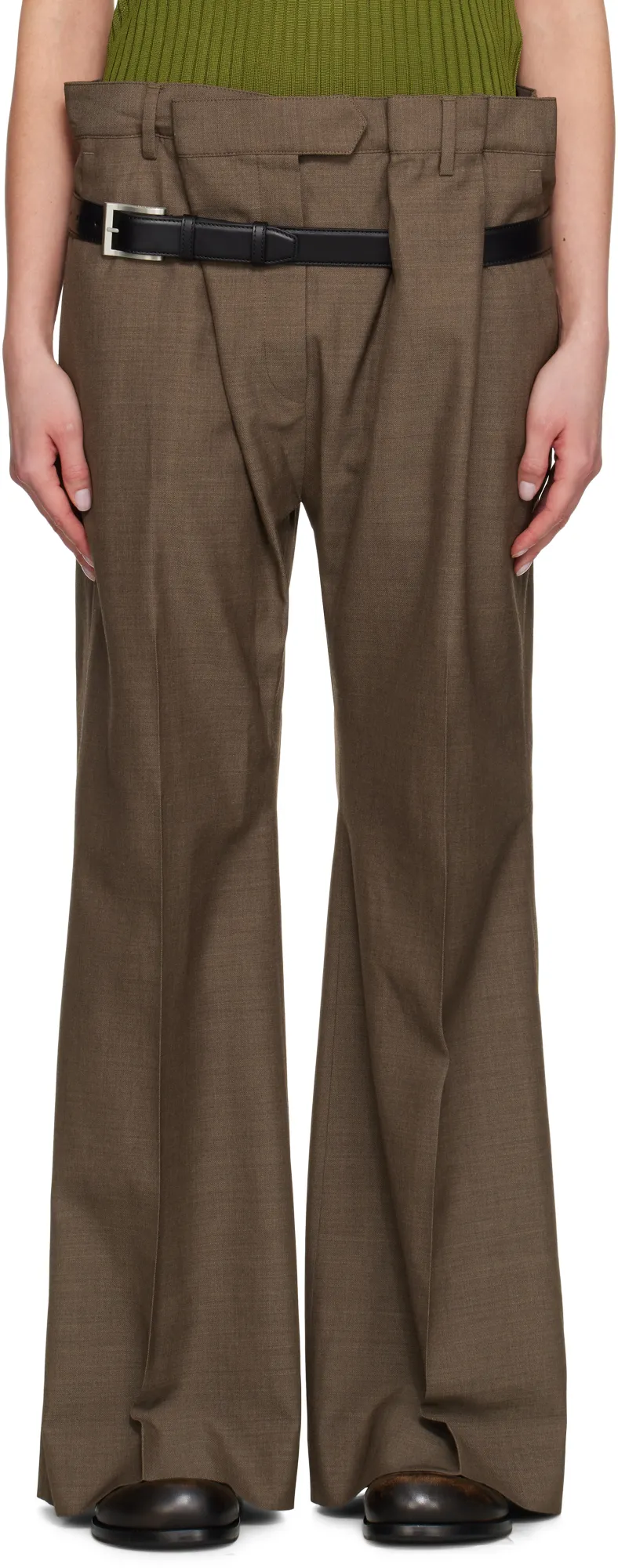 Belted Casual Pants